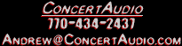 Concert Audio Contact Info