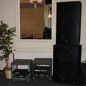 Audio amp racks and sub and mid-hi