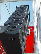 JBL VerTec Rig flown in roof tower