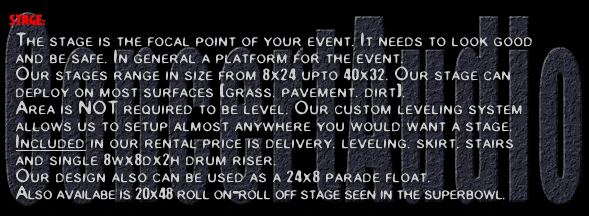 Portable Stage Information